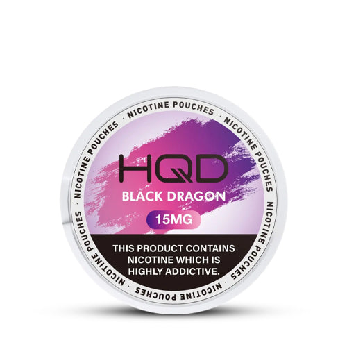 HQD Pouches 15mg black dragon nicotine pouch