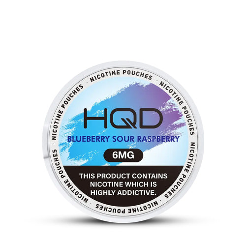 HQD Pouches 6mg blueberry sour raspberry nicotine pouch