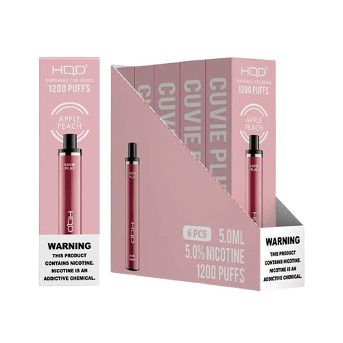 HQD Cuvie Plus 1200 Puffs Brick apple peach