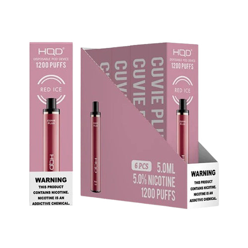 HQD Cuvie Plus 1200 Puffs Brick red ice