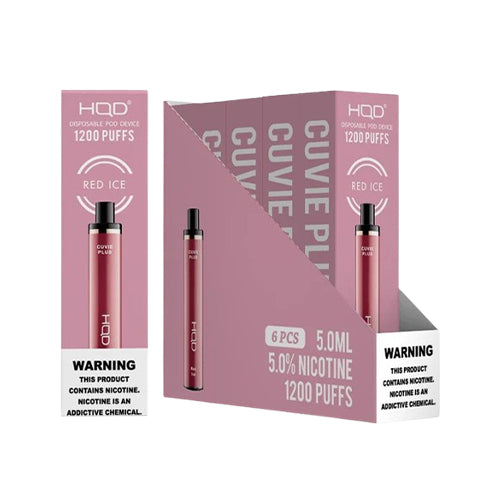 HQD Cuvie Plus 1200 Puffs Brick red ice