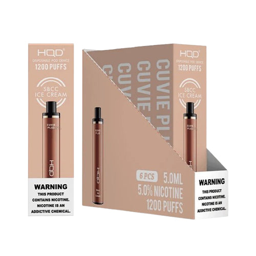 HQD Cuvie Plus 1200 Puffs Brick sbcc ice cream