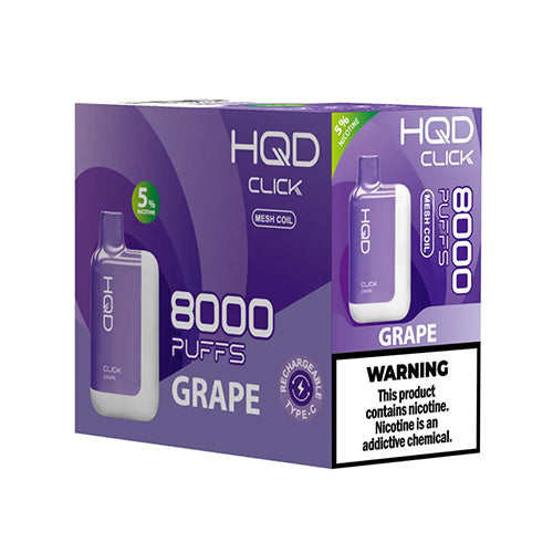 HQD Click Brick of 5 Pcs grape