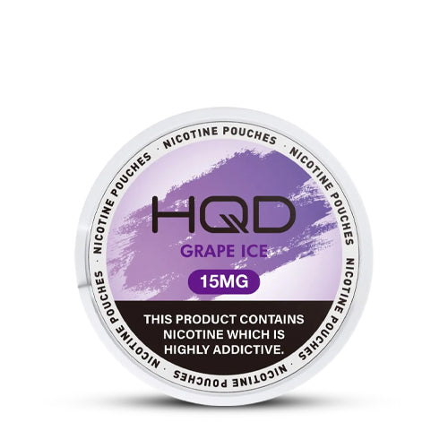 HQD Pouches 15mg grape ice nicotine pouch