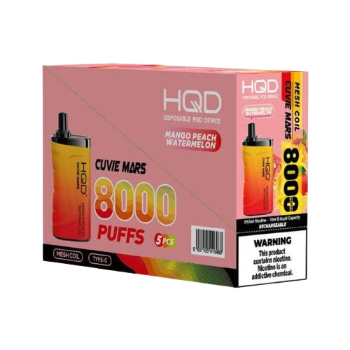 HQD Cuvie Mars Bricks mango peach watermelon