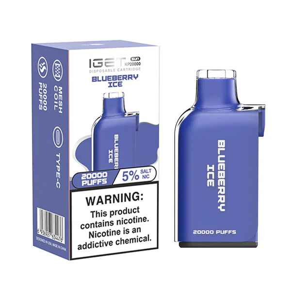 IGET Disposable Cartridge 20000 Puffs Blueberry ice