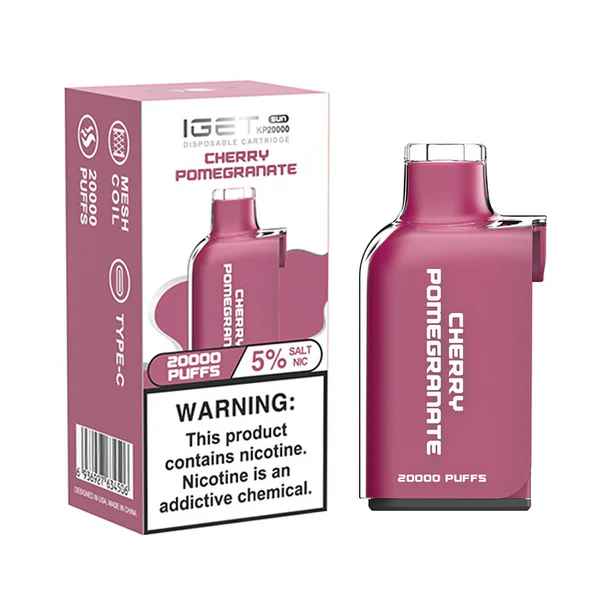 IGET Disposable Cartridge 20000 Puffs Cherry Pomegranate