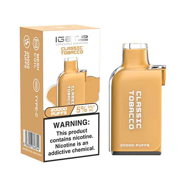 IGET Disposable Cartridge 20000 Puffs Classic Tobacco