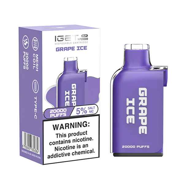 IGET Disposable Cartridge 20000 Puffs Grape Ice