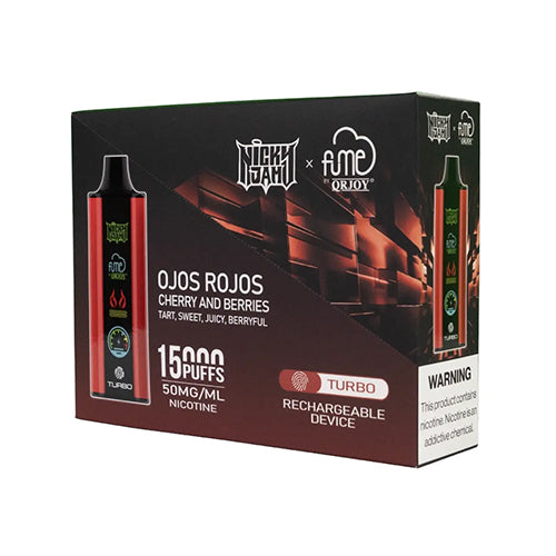 fume x nicky jam 15000 puffs brick cherry and berries disposable vape