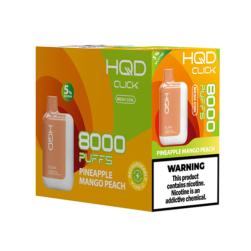 HQD Click Brick of 5 Pcs pineapple mango peach