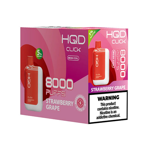 HQD Click Brick of 5 Pcs strawberry grape