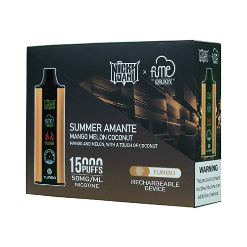 fume x nicky jam 15000 puffs brick mango melon coconut disposable vape