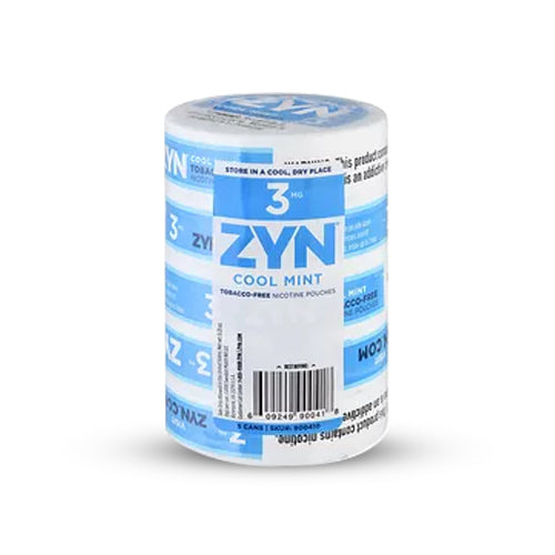  ZYN Nicotine Pouches 3mg cool mint flavor