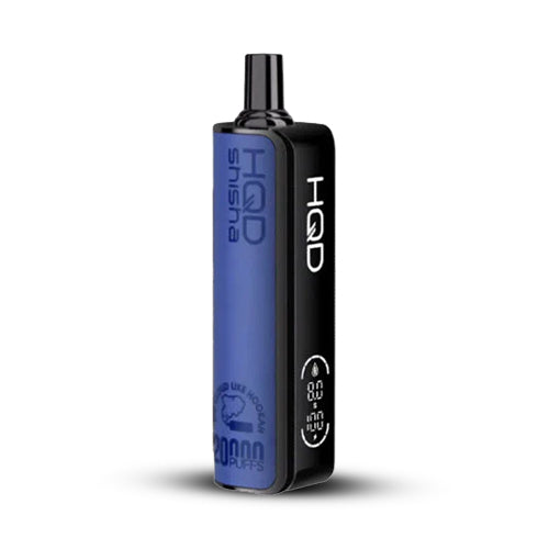 hqd shisha 20000 puffs blue razz ice disposable vape