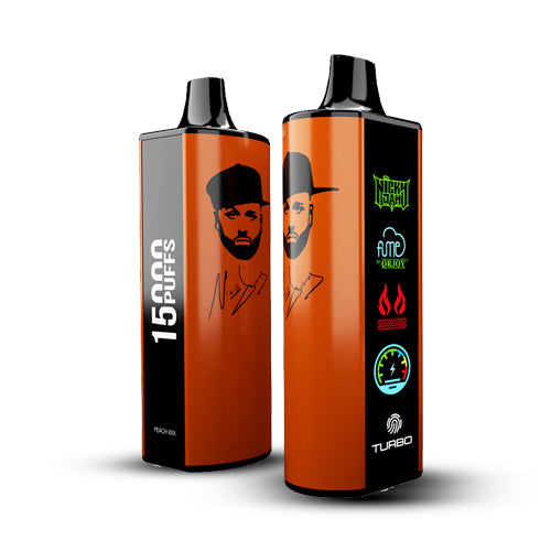 fume x nicky jam 15000 puffs peach ice disposable vape